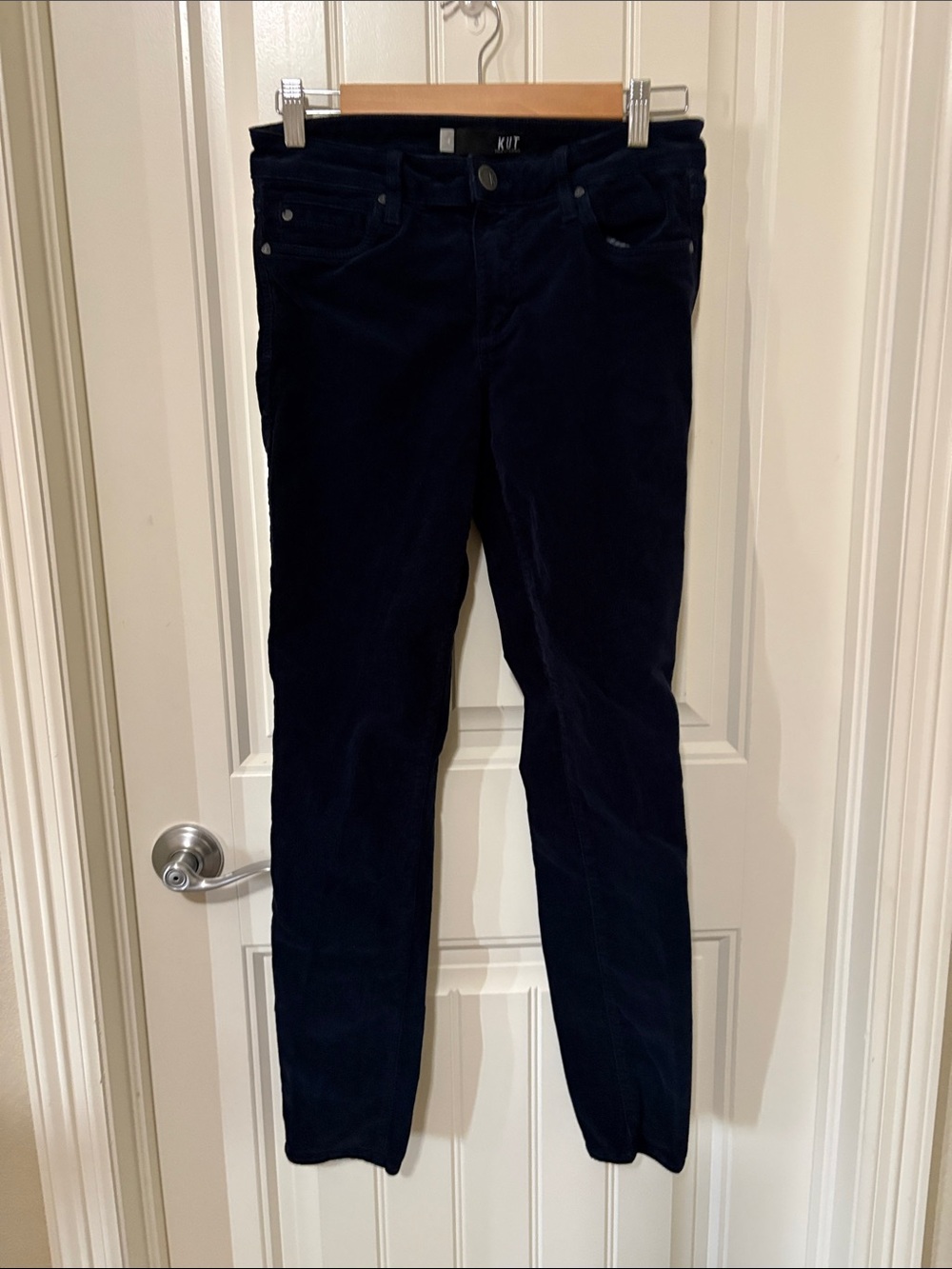 Kut from the Kloth Dark Navy Corduroy‎ Skinny Pants